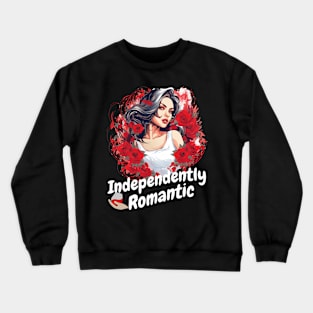 Valentine's Day Latina Independently Romantic Crewneck Sweatshirt